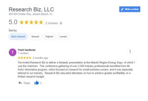 A 5-star review of Research Biz, LLC
